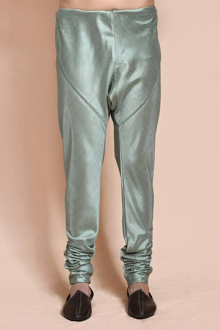 Arihant Rai Sinha_Green Silk Embroidery, Sequins Star Burst Bundi Set _Online_at_Aza_Fashions