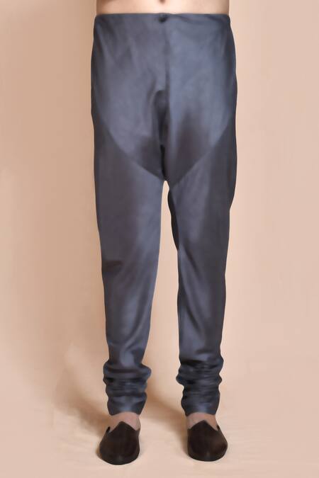 Arihant Rai Sinha_Gray Silk Sequins, Embroidery Grey Bundi And Kurta Set _Online_at_Aza_Fashions