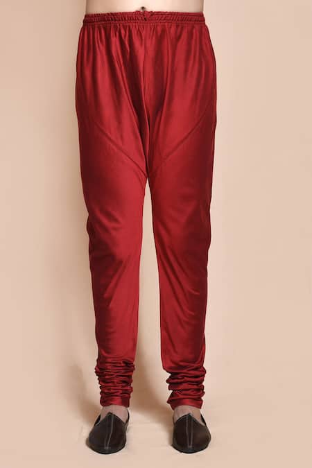 Arihant Rai Sinha_Orange , Chanderi Sequins, Diamond Woven Kurta And Churidar Set _Online_at_Aza_Fashions