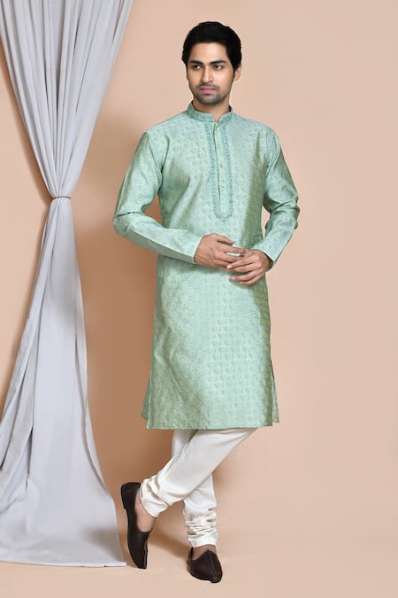 Aryavir Malhotra Bouquet Woven Kurta Set 