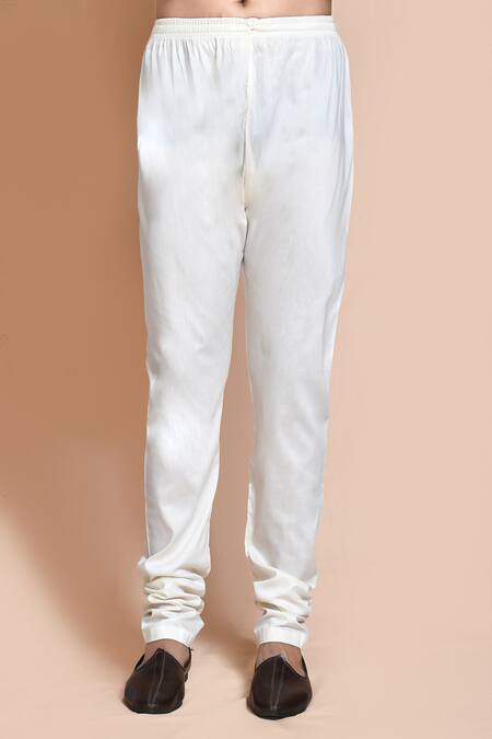 Arihant Rai Sinha_Green Silk Embroidery Flower Butti Sherwani With Churidar_Online_at_Aza_Fashions