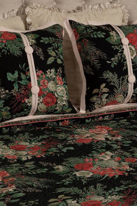 Shop_Diva Riche_Pink Cotton Floral, Stitchline Thread April Print Set_Online_at_Aza_Fashions