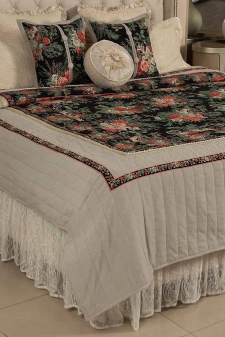 Diva Riche April Bedding Botanical Print Bedding Set 