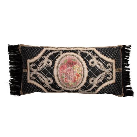 Diva Riche Black Satin, Washable Silk Paisley Floral Bal And Bijou Quilted Bedding Set at Aza Fashions Diva Riche_Black Satin, Washable Silk Paisley Floral Bal And Bijou Quilted Bedding Set_at_Aza_Fashions