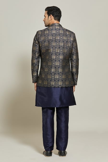 Arihant Rai Sinha Jacquard Woven Jacket Pant Set 