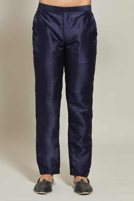 Arihant Rai Sinha_Maroon Jacquard, Silk Embroidery Woven Jacket Kurta Set _at_Aza_Fashions