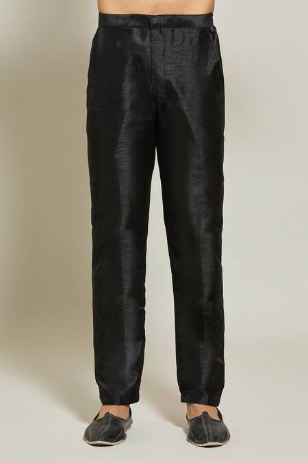 Arihant Rai Sinha_Black Velvet, Silk Sequins, Embroidery Thread And Jacket Pant _at_Aza_Fashions