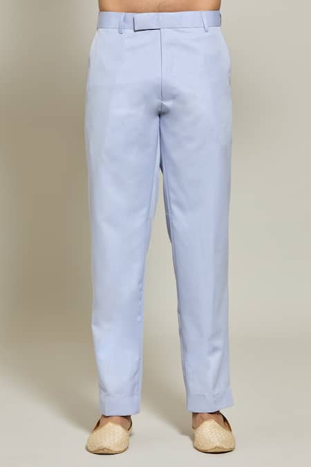 Arihant Rai Sinha Purple Terrycloth Asymmetric Bandhgala And Trouser Set at Aza Fashions Arihant Rai Sinha_Purple Terrycloth Asymmetric Bandhgala And Trouser Set _at_Aza_Fashions