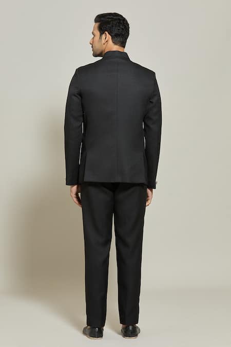 Arihant Rai Sinha Band Collar Bandhgala & Trouser Set 