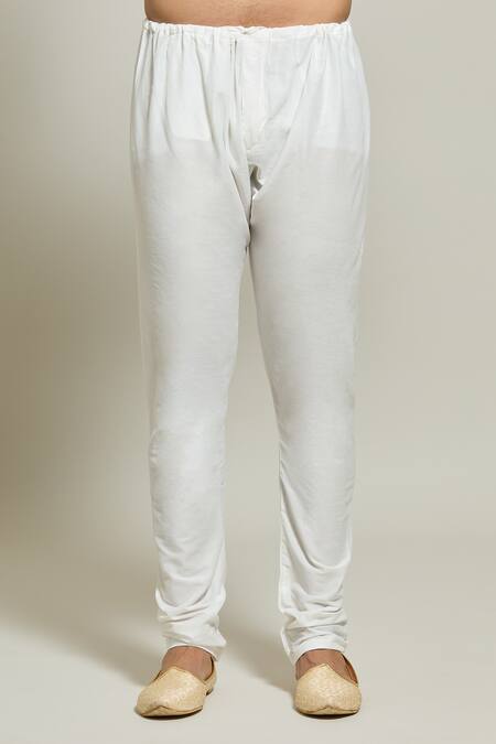 Arihant Rai Sinha_Cream Silk, Polyester, Cotton Embroidery, Sequins Floral Sherwani With Churidar _at_Aza_Fashions