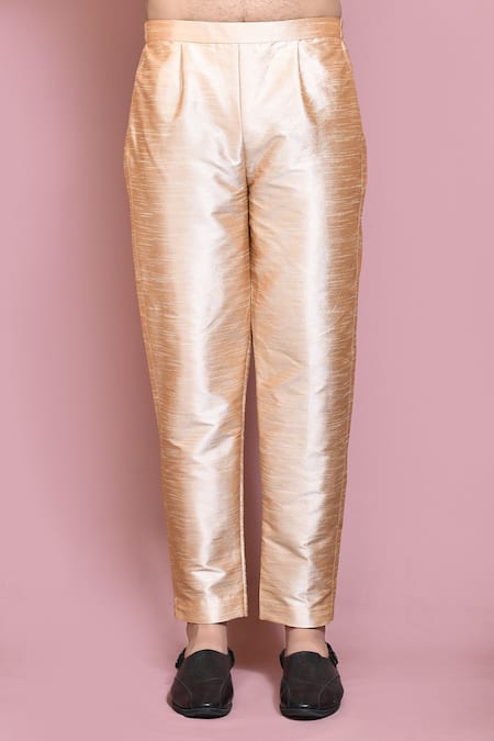 Arihant Rai Sinha_Blue Silk Embroidery Resham Bandhgala With Pant _Online_at_Aza_Fashions