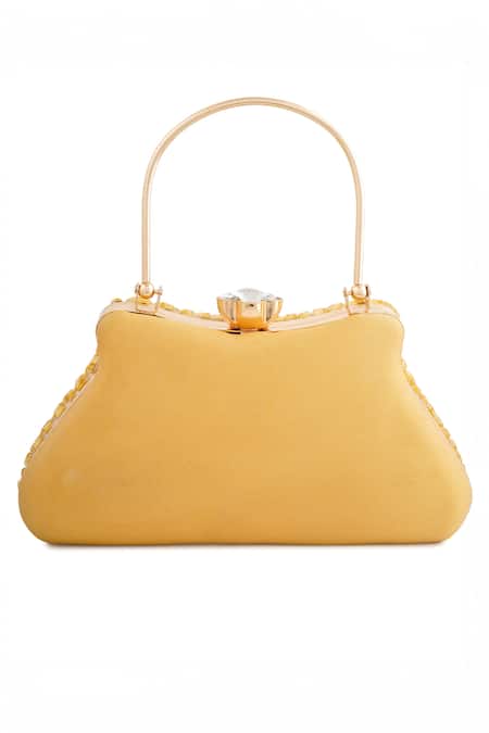 A Clutch Story Topaz Embellished Clutch Bag 