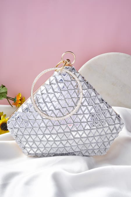 A Clutch Story Dazzling Diamond Embellished Clutch 