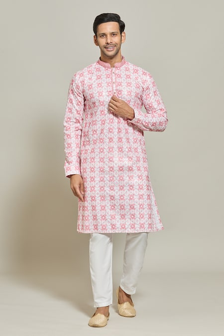 Arihant Rai Sinha Embroidered Kurta & Aligadi Pant Set 