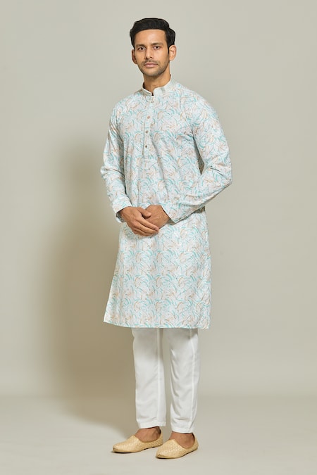 Arihant Rai Sinha Abstract Print Embroidered Kurta 