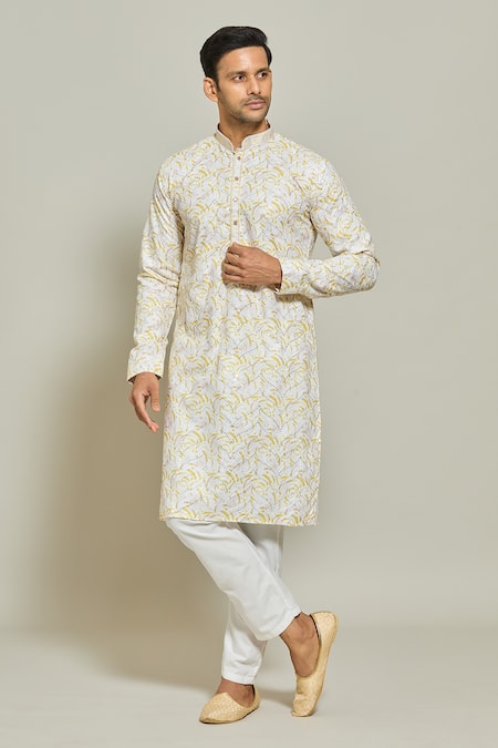 Arihant Rai Sinha Printed Embroidered Kurta 