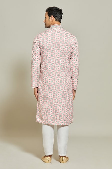Arihant Rai Sinha Thread Embroidered Kurta & Aligadi Pant Set 