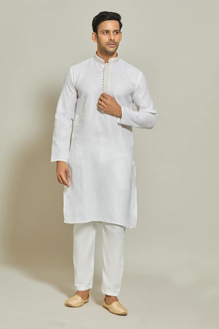 Arihant Rai Sinha Plain Kurta & Aligadi Pant Set 