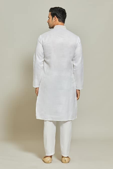 Arihant Rai Sinha Plain Kurta & Aligadi Pant Set 