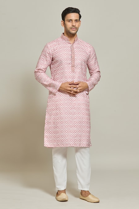 Arihant Rai Sinha Quad Burst Print Kurta Set 