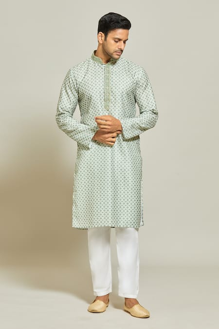 Arihant Rai Sinha Mughal Jaal Print Kurta Set 