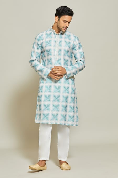 Arihant Rai Sinha Synodic Helix Maze Print Kurta Set 