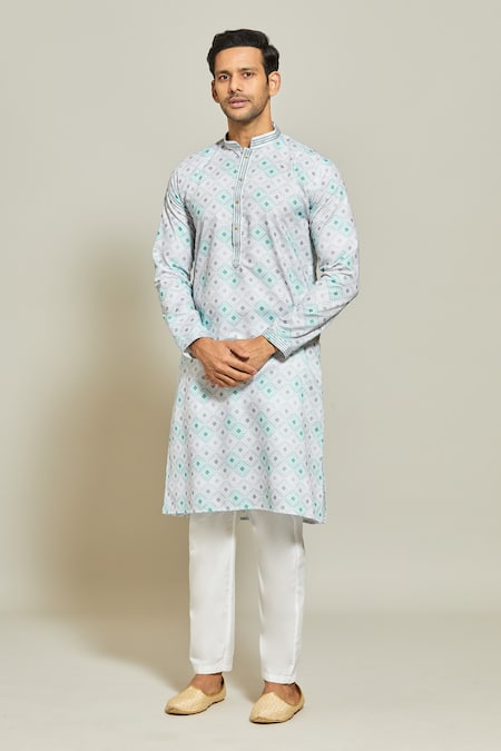 Arihant Rai Sinha Ripple Quad Dream Print Kurta Set 