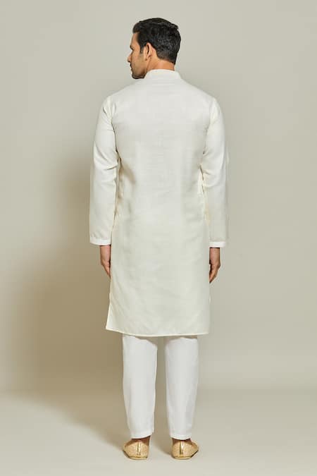 Arihant Rai Sinha Pintux Stripe Applique Kurta 