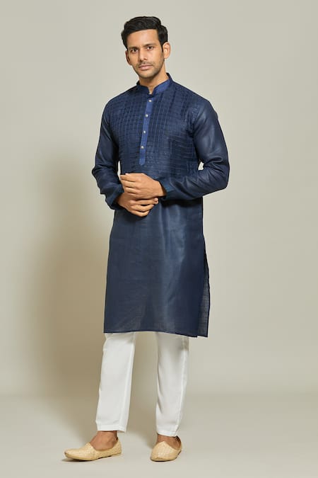 Arihant Rai Sinha Pintux Stripe Yoke Kurta Set 