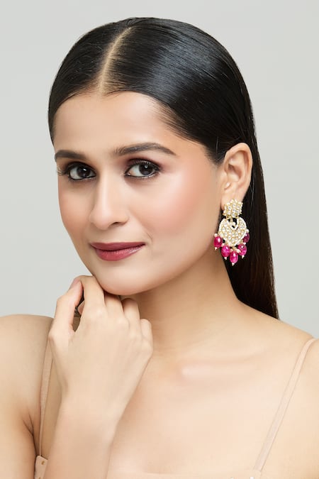 Samyukta Singhania Floral Cutwork Dangler Earrings 