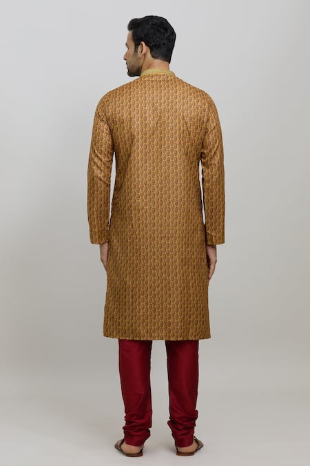 Shop Arihant Rai Sinha Multi Color Polyester, Cotton Bouquet Print Kurta Set at Aza Fashions Shop_Arihant Rai Sinha_Multi Color Polyester, Cotton Bouquet Print Kurta Set_at_Aza_Fashions