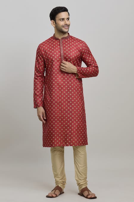 Arihant Rai Sinha Geometric Print Kurta Set 