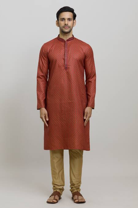 Buy Arihant Rai Sinha Multi Color Polyester, Cotton Flower Print Kurta Set Online at Aza Fashions Buy_Arihant Rai Sinha_Multi Color Polyester, Cotton Flower Print Kurta Set _Online_at_Aza_Fashions