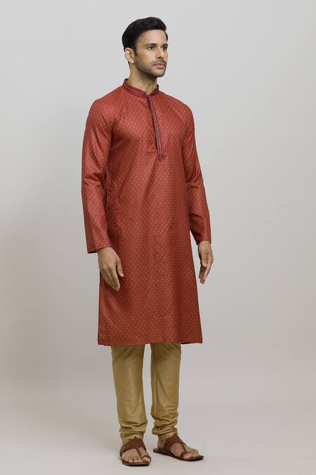 Shop Arihant Rai Sinha Multi Color Polyester, Cotton Flower Print Kurta Set Online at Aza Fashions Shop_Arihant Rai Sinha_Multi Color Polyester, Cotton Flower Print Kurta Set _Online_at_Aza_Fashions