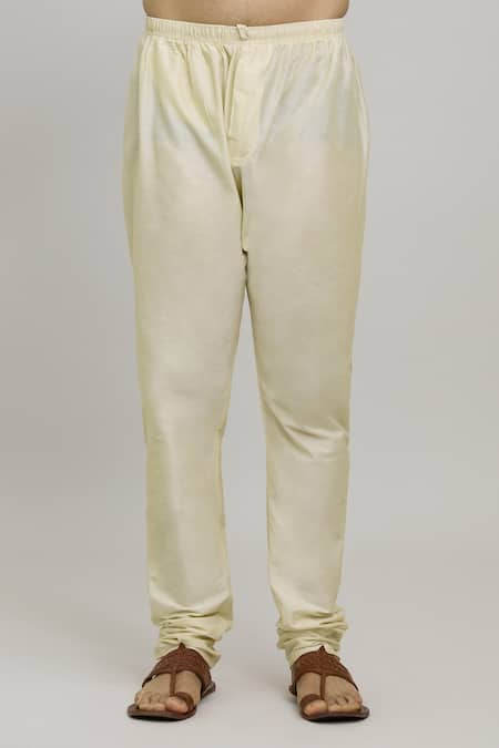 Arihant Rai Sinha Yellow Polyester, Cotton Geometric Woven Kurta And Churidar Set at Aza Fashions Arihant Rai Sinha_Yellow Polyester, Cotton Geometric Woven Kurta And Churidar Set _at_Aza_Fashions