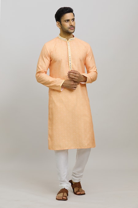 Arihant Rai Sinha Bandhej Print Kurta Set 