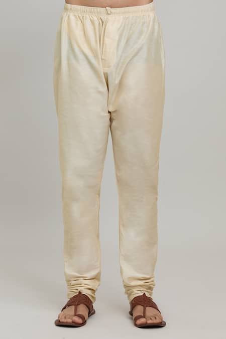 Arihant Rai Sinha Multi Color Polyester, Cotton Embroidery Floral Print Kurta And Plain Churidar Set at Aza Fashions Arihant Rai Sinha_Multi Color Polyester, Cotton Embroidery Floral Print Kurta And Plain Churidar Set _at_Aza_Fashions