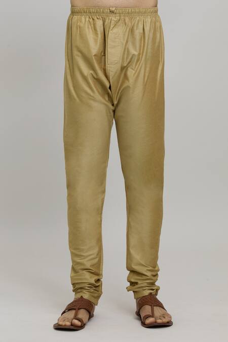 Arihant Rai Sinha_Blue Polyester Embroidery Woven Straight Kurta And Churidar Set _at_Aza_Fashions