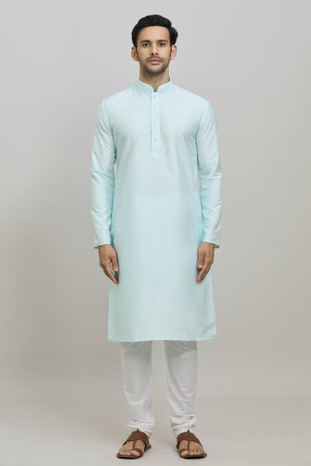 Buy Arihant Rai Sinha Blue Polyester Plain Kurta And Churidar Set Online at Aza Fashions Buy_Arihant Rai Sinha_Blue Polyester Plain Kurta And Churidar Set _Online_at_Aza_Fashions