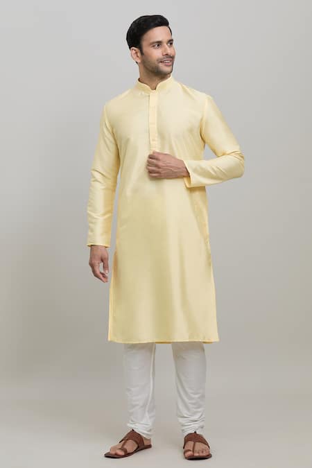 Arihant Rai Sinha Plain Straight Kurta & Churidar Set 