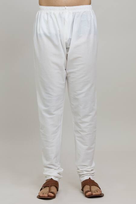 Arihant Rai Sinha_Pink Polyester Solid Kurta With Churidar _at_Aza_Fashions