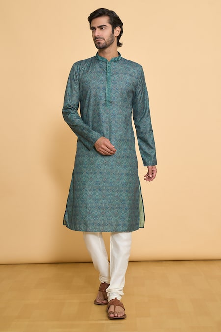 Arihant Rai Sinha Paisley Pattern Kurta & Churidar Set 