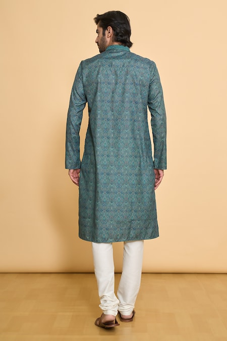 Arihant Rai Sinha Paisley Pattern Kurta & Churidar Set 