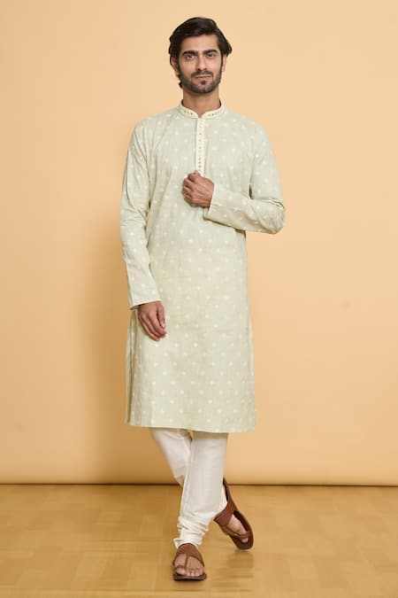 Arihant Rai Sinha Butti Embroidered Kurta With Churidar 