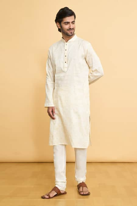 Arihant Rai Sinha Paisley Woven Kurta & Churidar Set 