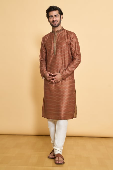 Arihant Rai Sinha Floral Digital Print Kurta & Churidar Set 