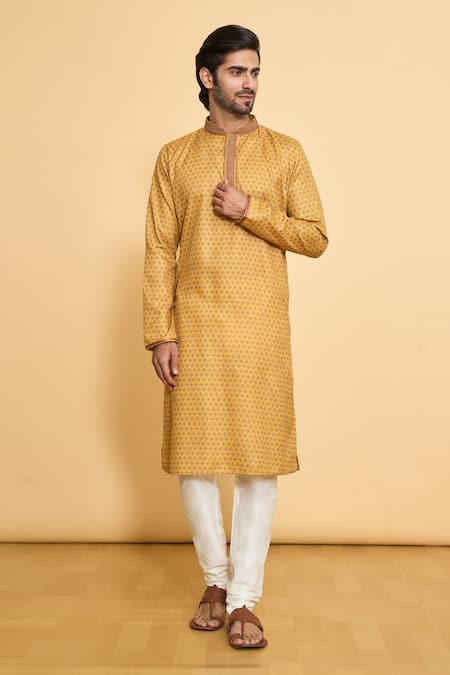 Arihant Rai Sinha Floral Print Kurta & Churidar Set 