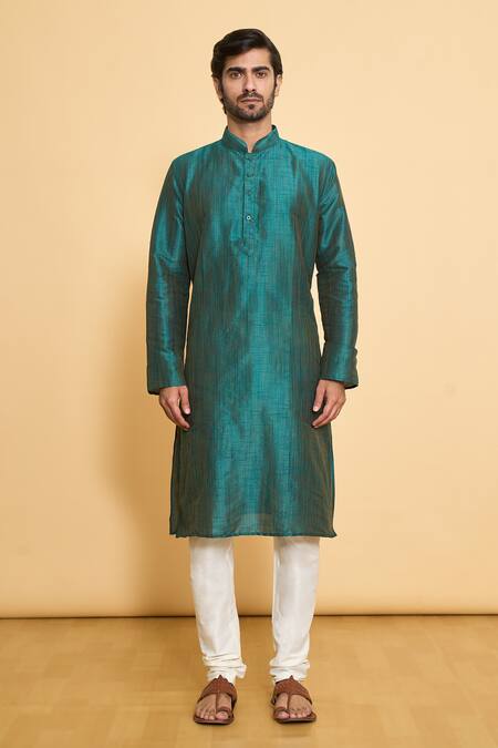 Buy Arihant Rai Sinha Green Polyester Solid Kurta And Churidar Set Online at Aza Fashions Buy_Arihant Rai Sinha_Green Polyester Solid Kurta And Churidar Set _Online_at_Aza_Fashions