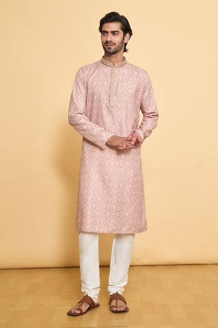 Arihant Rai Sinha Floral Digital Print Kurta & Churidar Set 