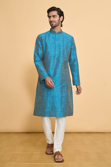 Arihant Rai Sinha Solid Full Sleeve Kurta & Churidar Set 